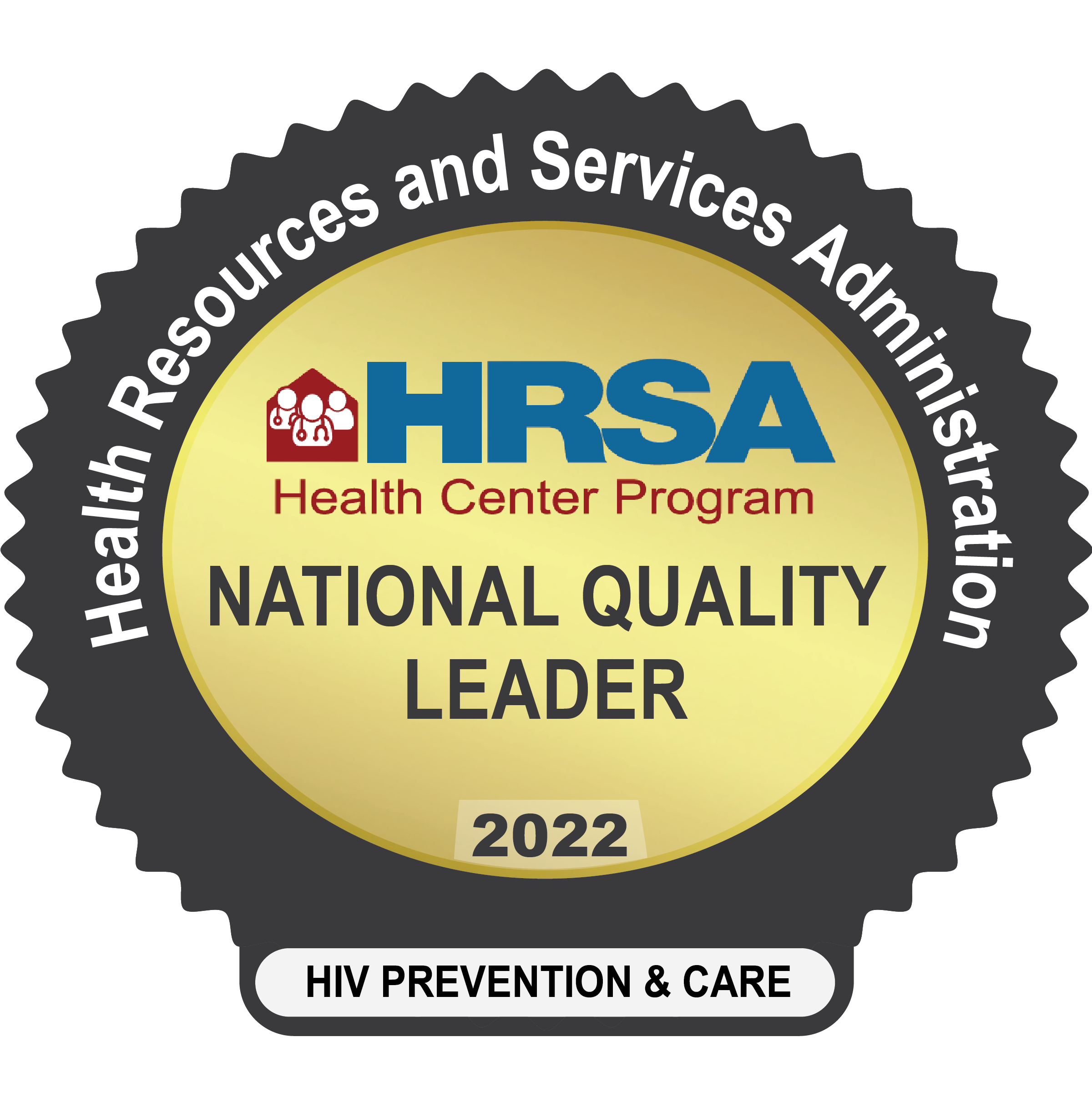 NQL_ HIV Health Resources and Services Administration National Quality Leader in HIV Prevention and Care 2022 Awardee